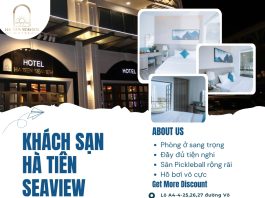 Khách sạn Hà Tiên Seaview có sân Pickleball và hồ bơi hiện đại